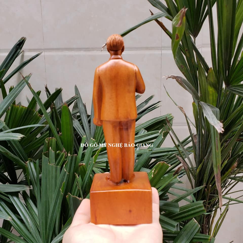 Tượng bác Hồ gỗ hương cao 20cm