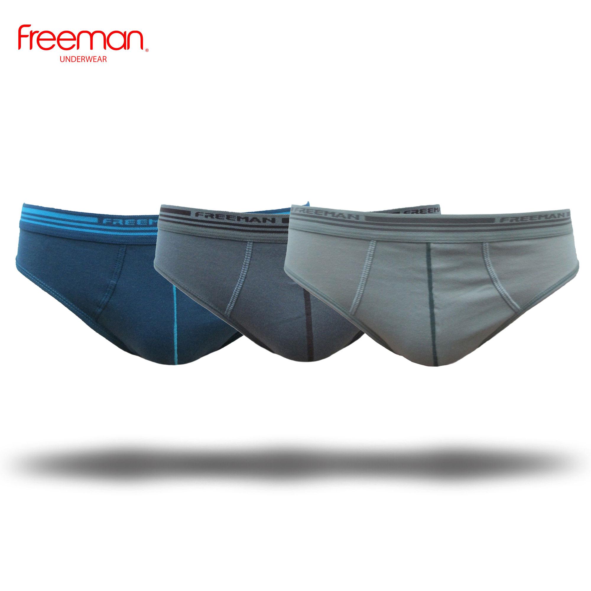 Quần lót nam cotton Freeman [Combo 3] 6039