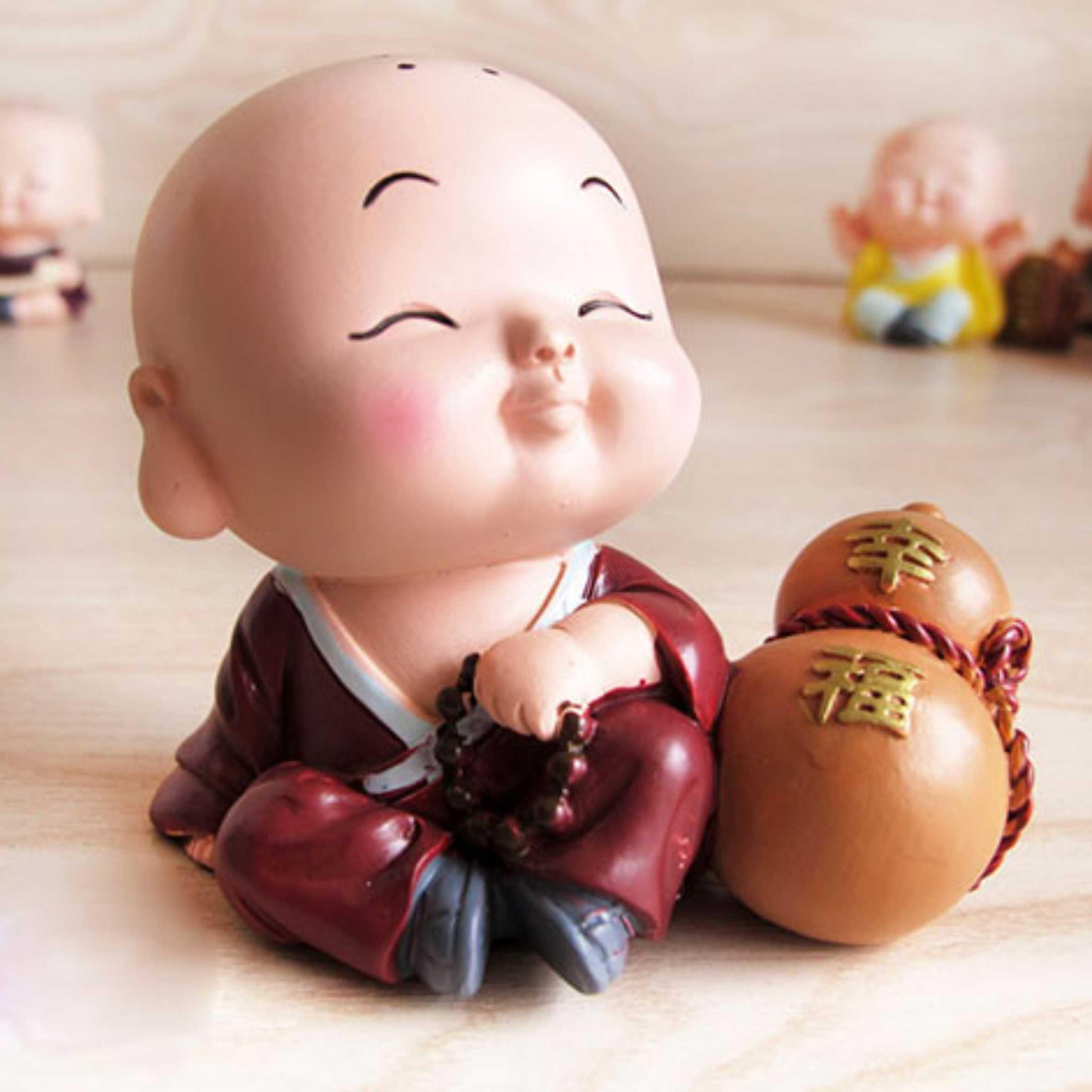 [HCM]Tượng chibi chú tiểu hạnh phúc