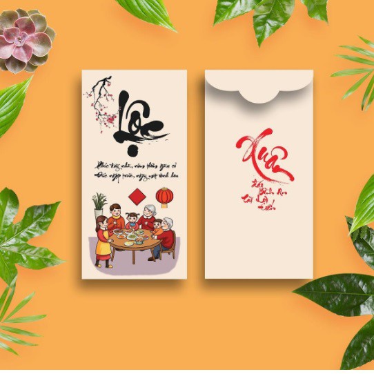 Xấp Bao Lì Xì Chữ Lộc ( 1.000 Cái/Xấp)