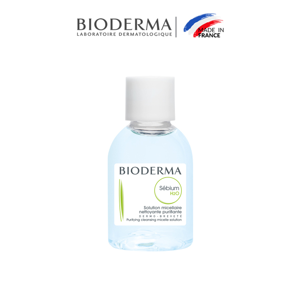 Dung dịch làm sạch và tẩy trang Micellar cho da hỗn hợp và da dầu Bioderma Sébium H2O - 20ml cao cấp