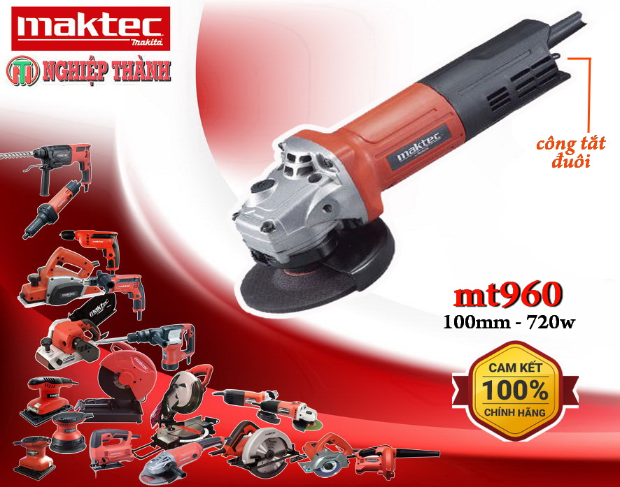 Máy mài 100mm Maktec MT960 (720W)