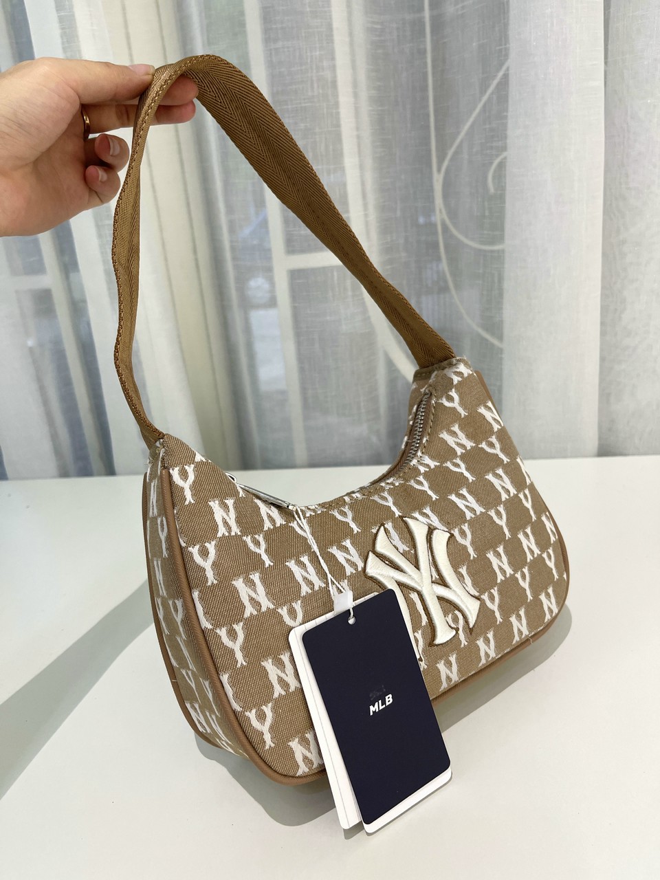 Denim Mlb Underarm Bag