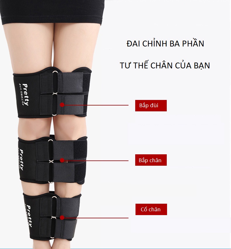 Đai Chỉnh Hình Thằng Chân Vòng Kiềng Pretty