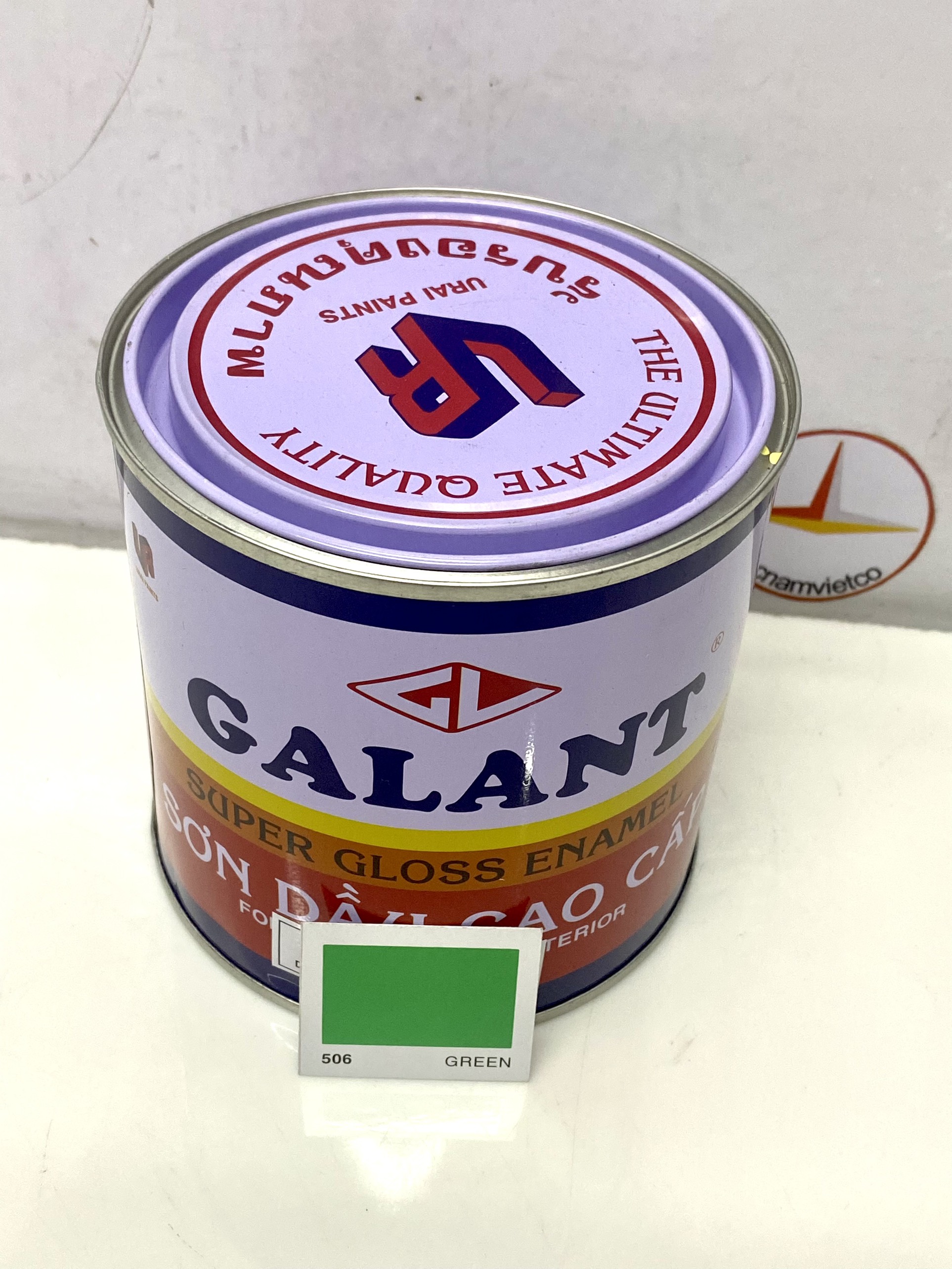Sơn sắt thép, sơn dầu Galant màu Green 506_ 0.8L