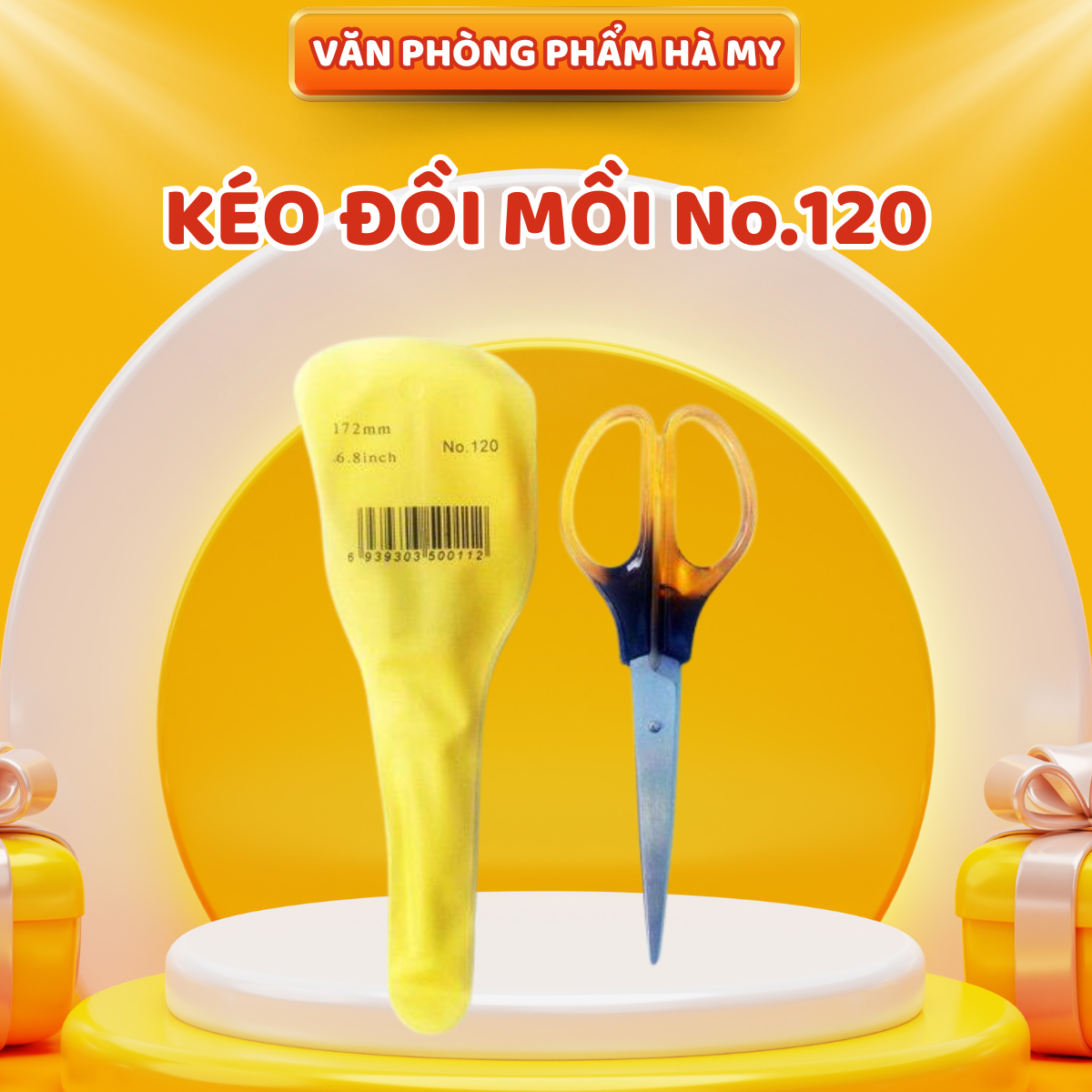 Kéo Văn Phòng nhỏ đồi mồi S120