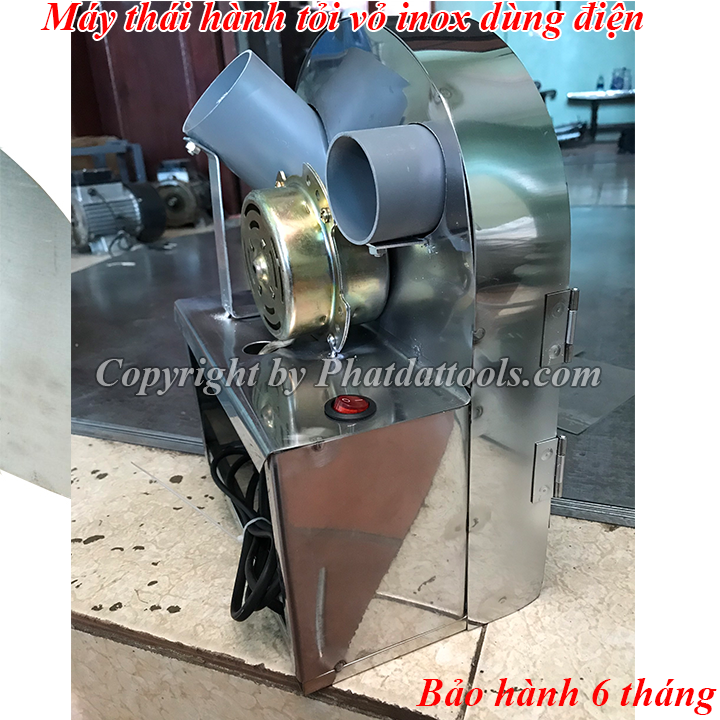 Máy Thái Hành,Tỏi Dùng Điện Dùng Motor inox