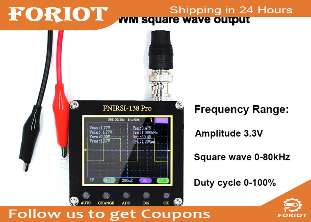 Foriot FNIRSI-138 PRO Handheld Digital Oscilloscope without battery