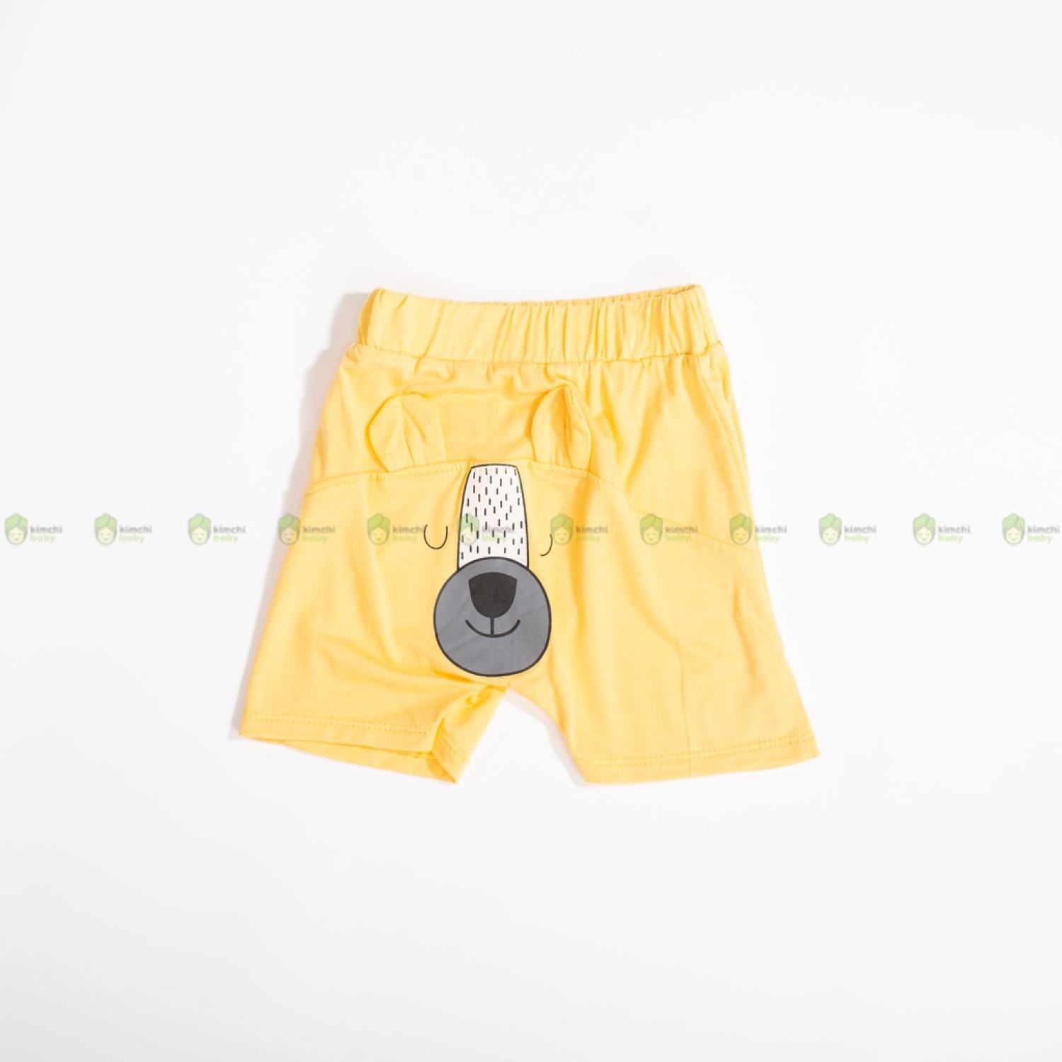 Quần bé gái, bé trai kimchibaby vải thun lạnh hoạ tiết mông thú, quần short đùi cho bé mặc hè kwq2201