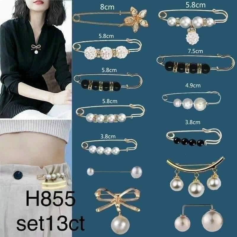 Sét 13 gim cài áo, siết lưng quần siêu xinh