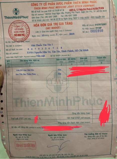 BỔ GAN GIẢI ĐỘC THIÊN PHÚC - 60 viên