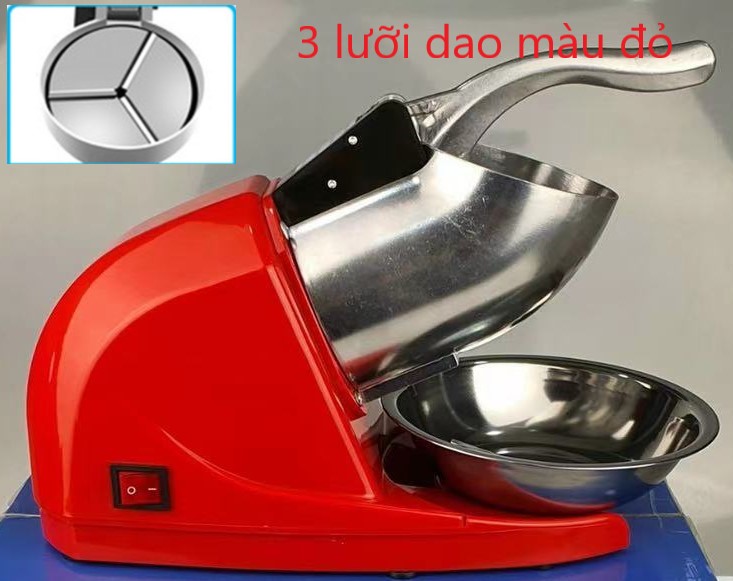 [3 lưỡi dao] máy bào đá tuyết 500W bảo hành 12 tháng.
