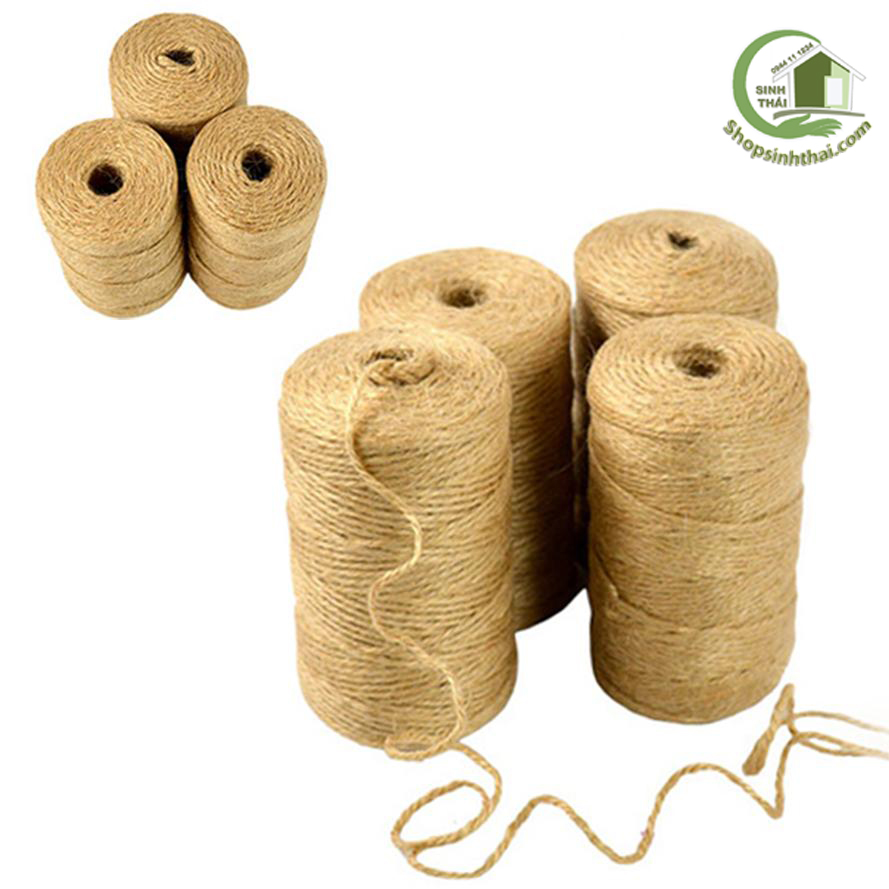 Dây thừng gai - dây gai - dây cói - dây bố thô trang trí handmade [ 1 cuộn]