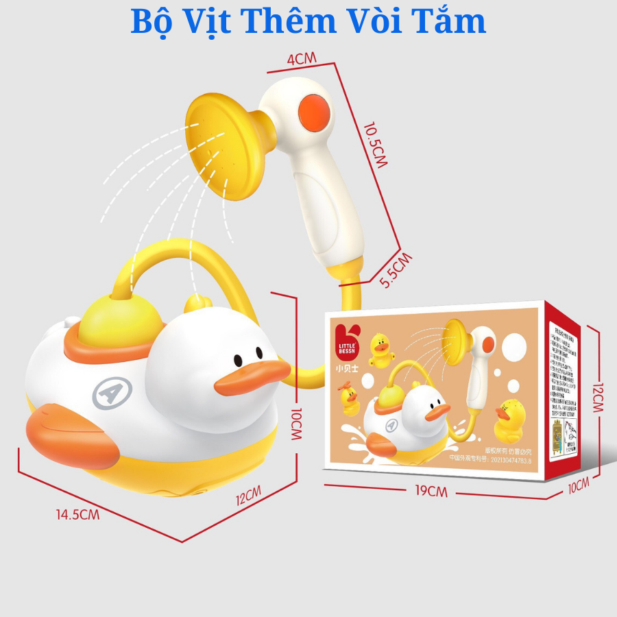 Đồ Chơi Vịt Phun Nước, Đồ Chơi Nhà Tắm Cho Bé, Đồ Chơi Cho Bé