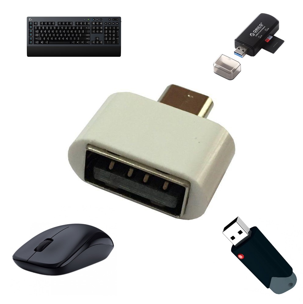 [HCM]Đầu chuyển đổi USB OTG sang type-c chui ngắn