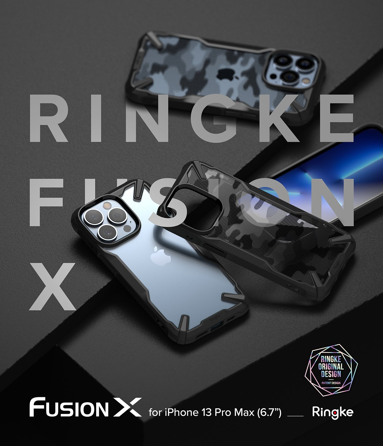 Ốp lưng iPhone 13 Pro Max / 13 Pro RINGKE Fusion X