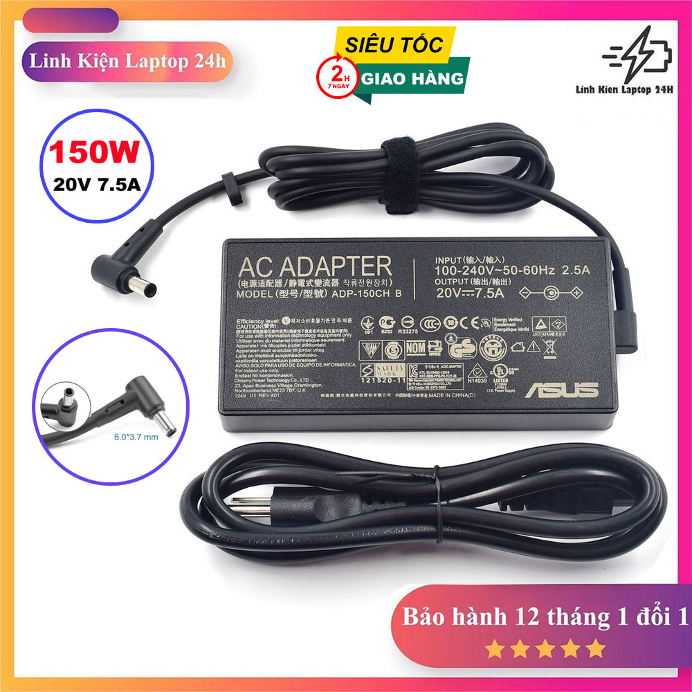 Sạc laptop asus tuf gaming, asus rog strix 6.32a/7.5a/9.23a 120w 150w 180w fa506 fa706 fx505 fx505 g512 g531 g731 gl531 fx705 fx505