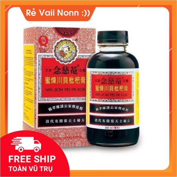 Siro xuyên bối tỳ bà 300ml cao niệm từ am giảm ho, đau họng, ho khan hiệu quả