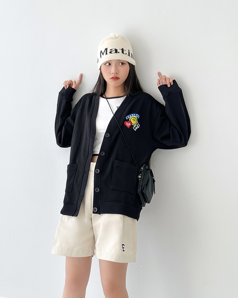 Áo khoác cardigan FEARLESS basic chân cua