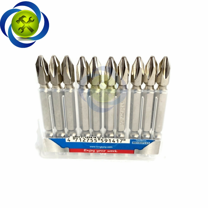 [HCM]Mũi vít hai đầu bake PH2 Kingtony 136502P dài 65mm (2 cây)