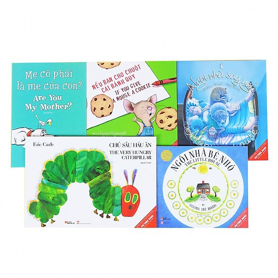 Sách - combo 5 cuốn picture book song ngữ giúp bé học tiếng anh