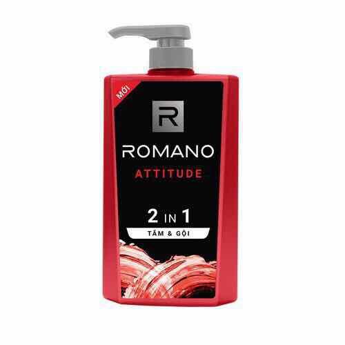 [HCM]Tắm gội 2 trong 1 Romano Attitude 650g
