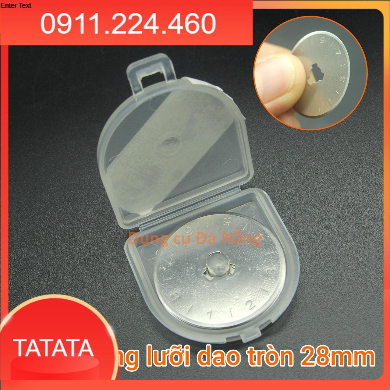 Hộp 10 lưỡi dao tròn cắt vải, cắt da