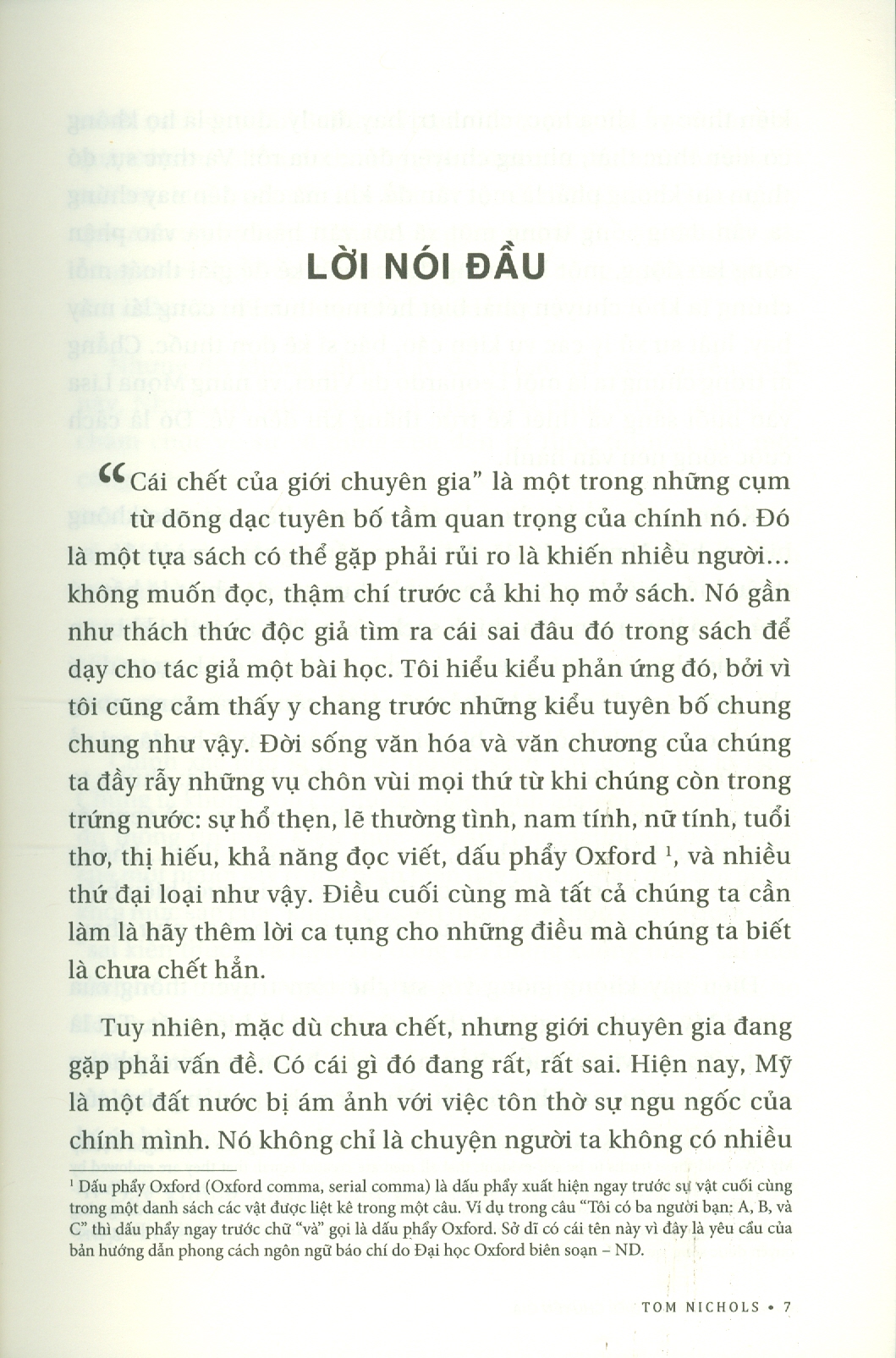 Cái Chết Của Giới Chuyên Gia (Sách Tham Khảo)
