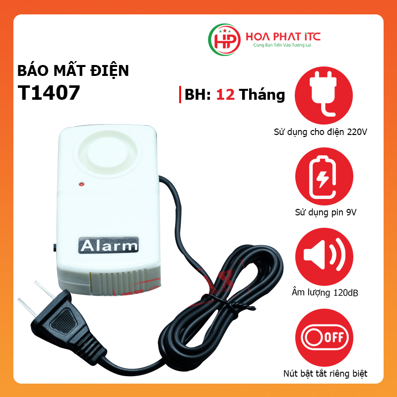Thiết bị báo mất điện 1 pha T1407