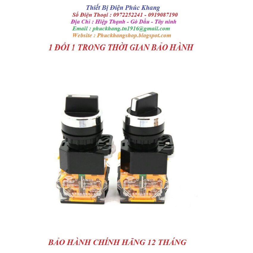 [FREESHIP] CÔNG TẮC XOAY 2 VỊ TRÍ 3 VỊ TRÍ LA38