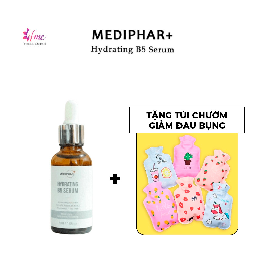 [MUA 1 TẶNG 1] Serum Mediphar Serum B5 Hỗ Trợ Dưỡng Ẩm Phục Hồi Da 30ml + Tặng 1 túi chườm giảm đau bụng