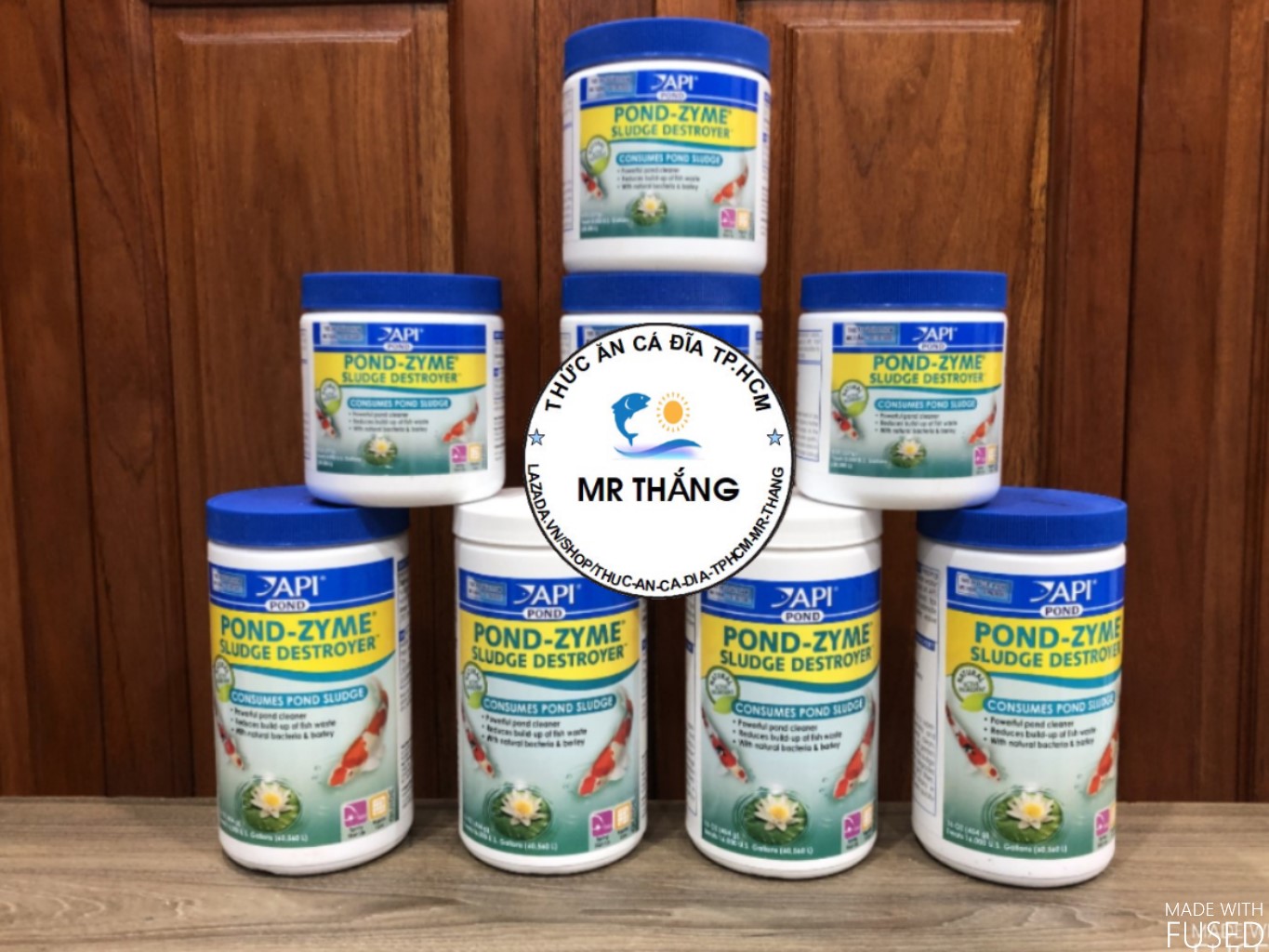 API Pond ZyME (100garm/hộp 272gram/454gram) - Vi s.inh phân giải mùn bã hữu cơ ao, hồ cá