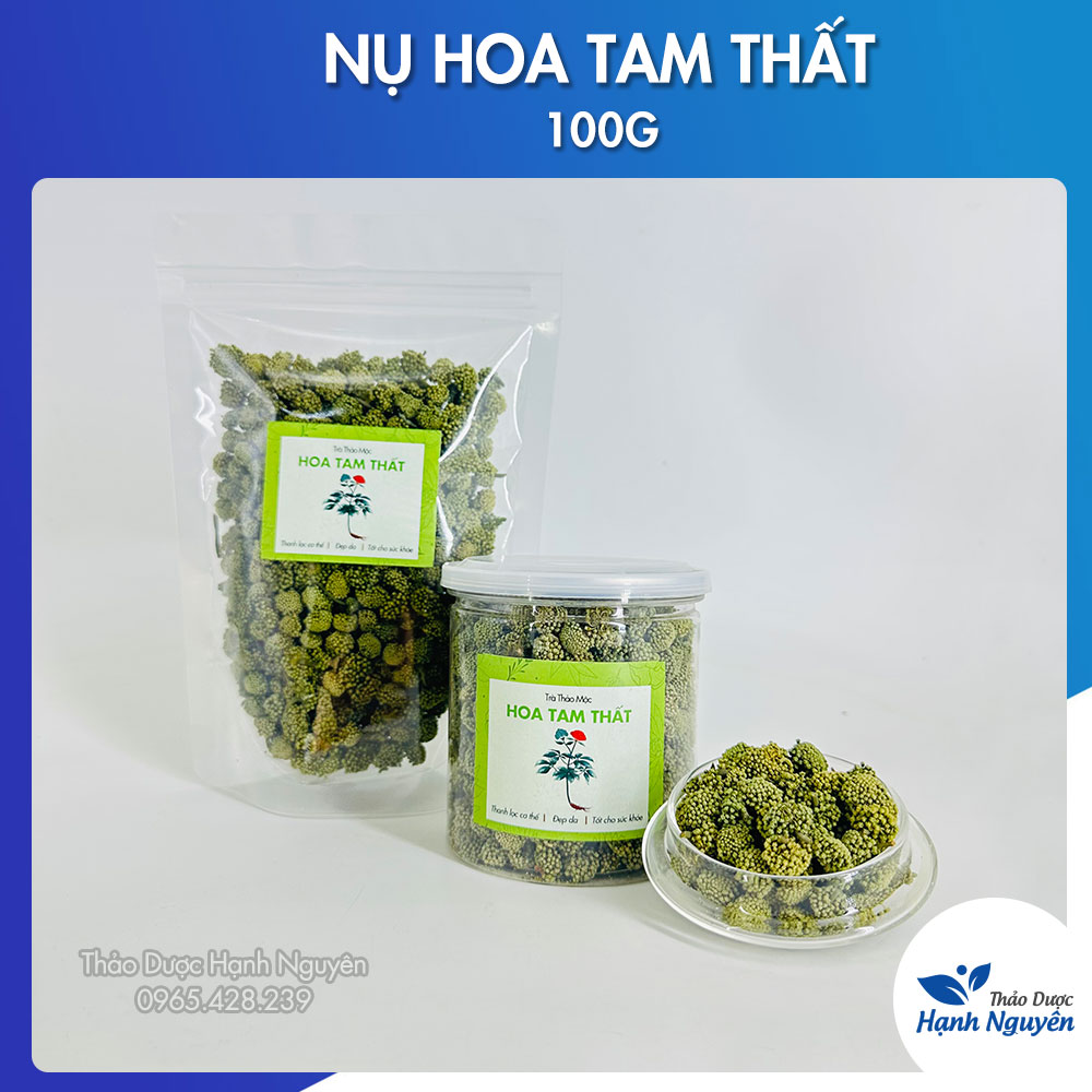 Nụ hoa tam thất bao tử 100g (Nụ xanh đẹp không cuống, hỗ trợ mất ngủ, ổn định hu.yết á.p) - Thảo Dược Hạnh Nguyên