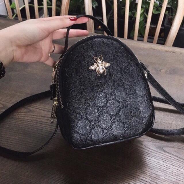 Balo ong mini ba ngăn thời trang