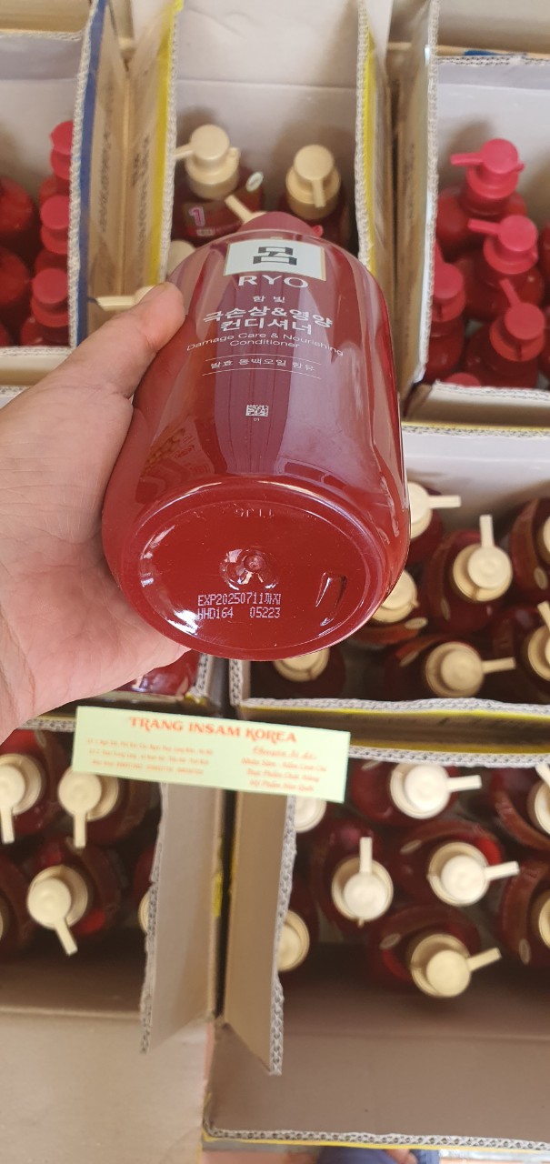 [Hàng mới về] Sét Dầu Gội Xả Ryo Đỏ Hàn Quốc 550ml