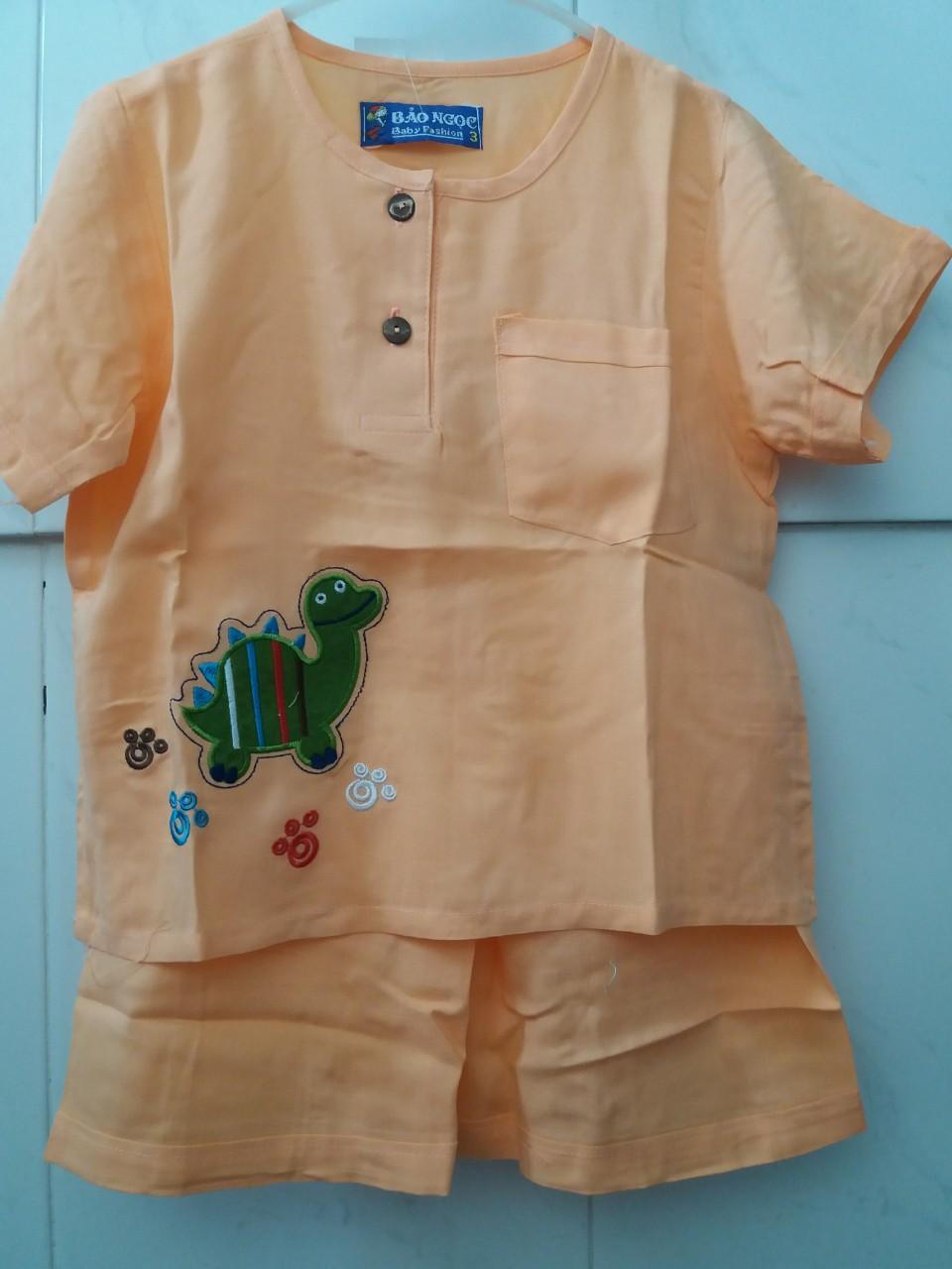 [HCM]Đồ bộ lanh Bảo Ngọc  bé trai size 6kg đến 25kg