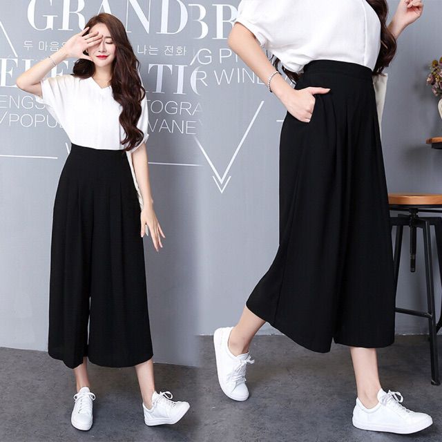 [HCM]Quần Ống Rộng Bigsize 40-100Kg3 Màu( Đen-Trắng-Đỏ)