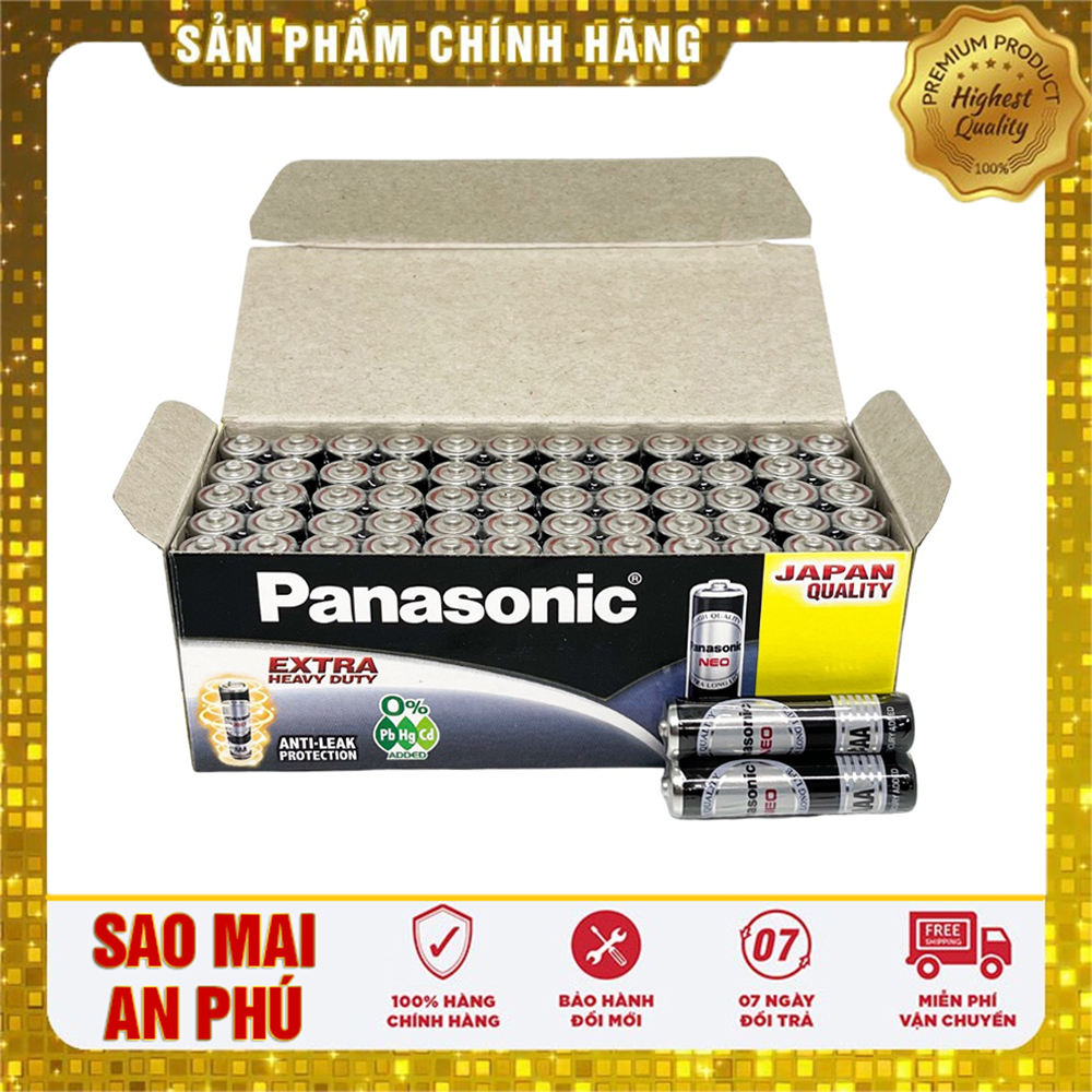 Pin AAA Panasonic R03NT/2S, Pin Panasonic Đen ( 30 Viên )