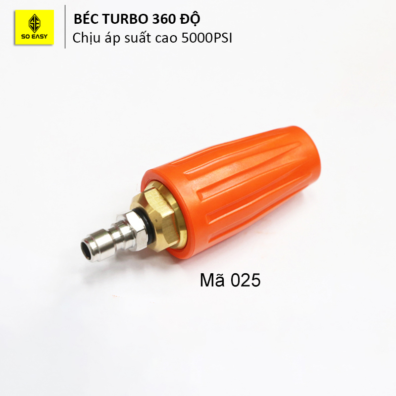 Béc xịt rửa cao áp xoáy Turbo 360 độ cho máy rửa xe áp lực cao (Ren nối nhanh 1/4) ( giao màu ngẫu nhiên ) C0004-13