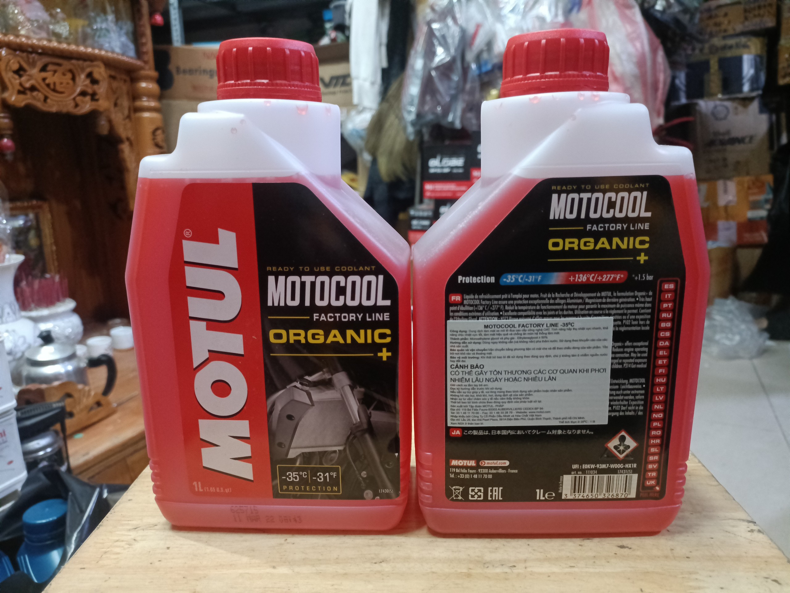 Nước làm mát MOTUL ( vàng + đỏ ) 1l