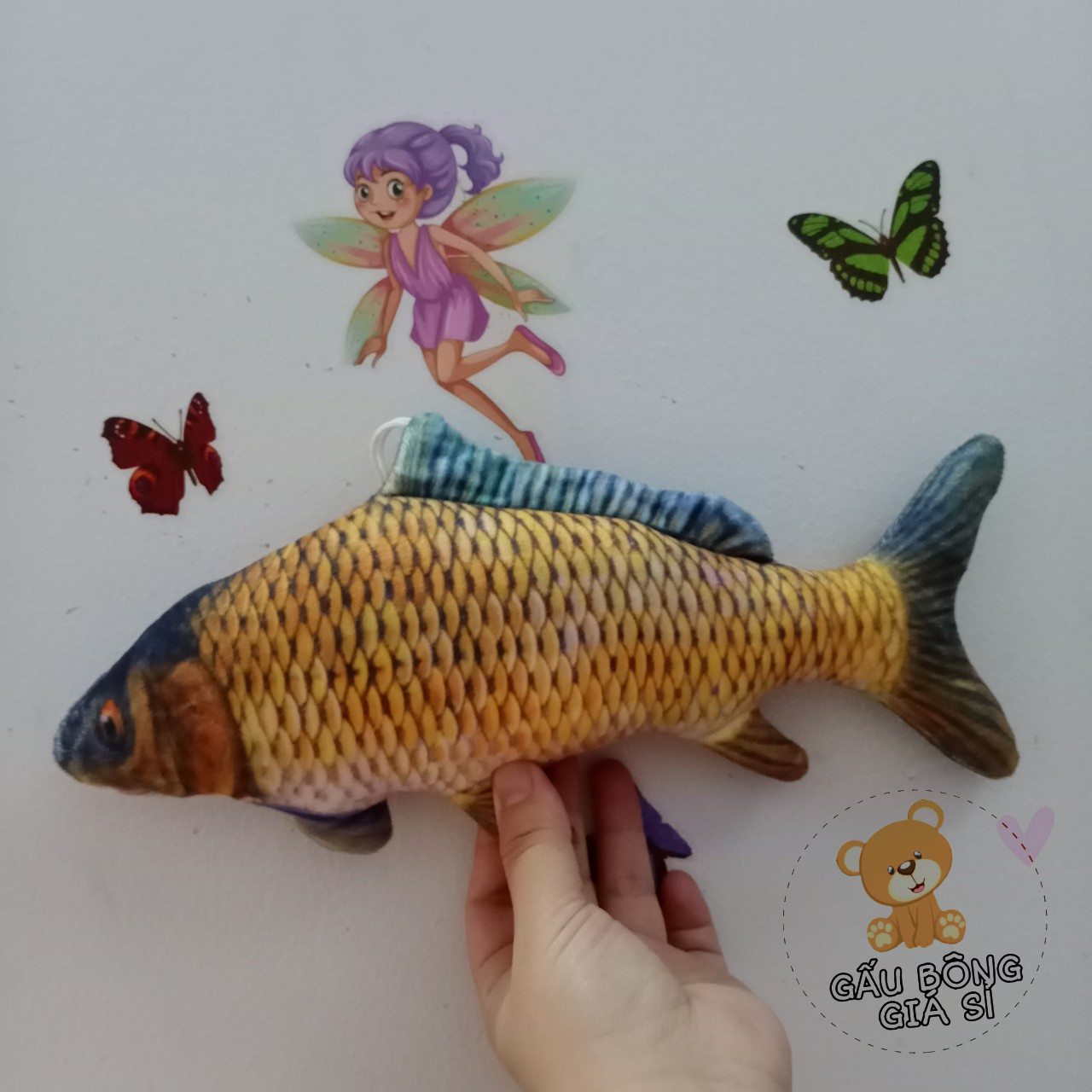 GẤU BÔNG CÁ CHÉP 25CM