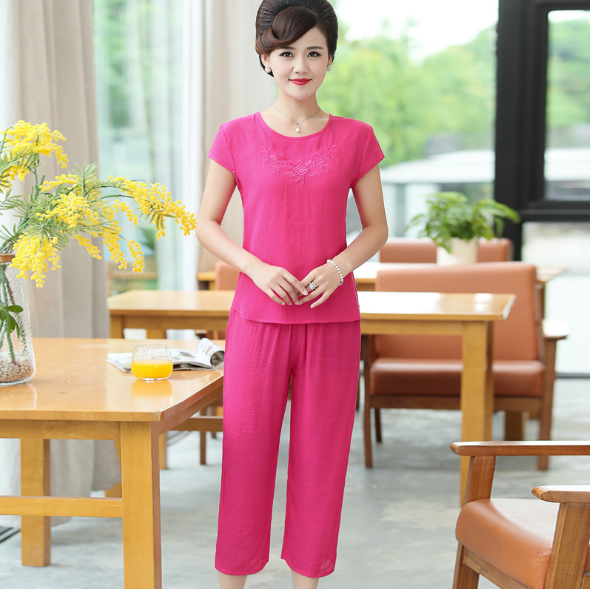 BỘ TRUNG NIÊN NỮ MẶC NHÀ CHẤT ĐŨI