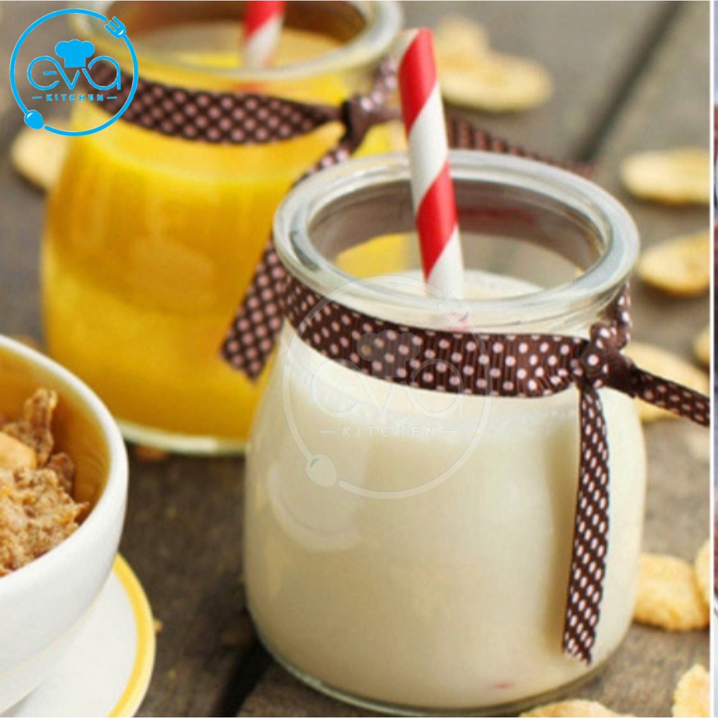Bộ 6 Hũ Thuỷ Tinh Đựng Sữa Chua 100 Ml