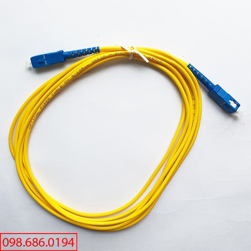 Dây nhảy sợi quang SC-SC chuẩn UPC chiều dài 3m