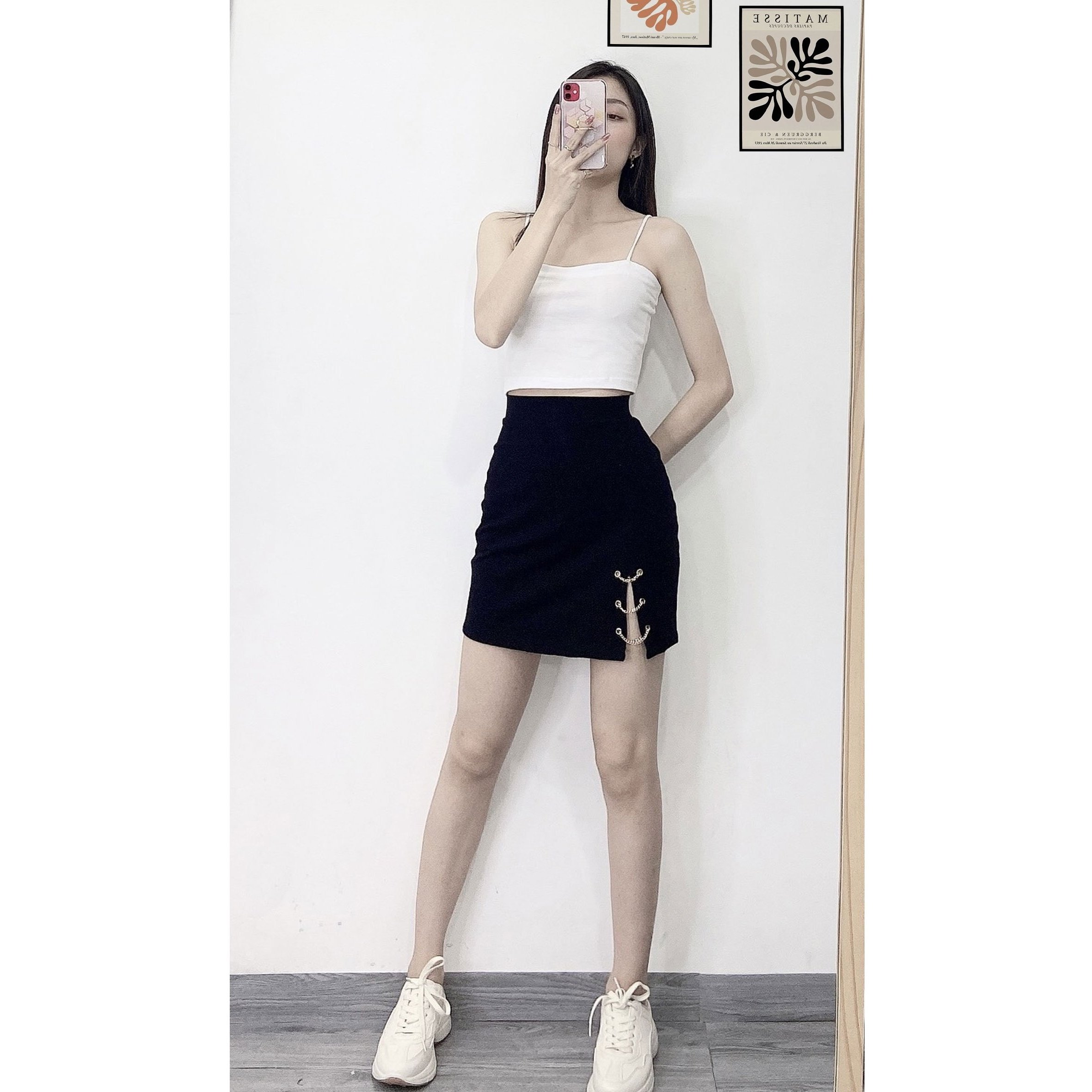 [HCM]Áo hai dây sợi bún thun cotton cao cấp
