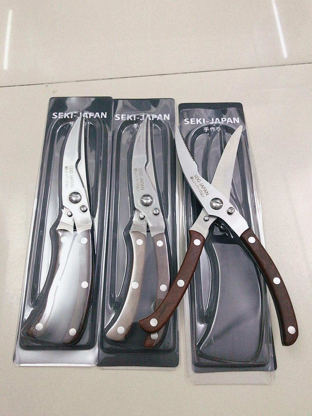 Kéo cắt gà cán gỗ Seki JAPAN