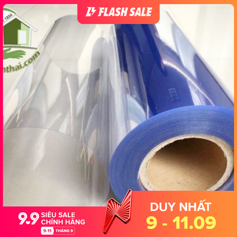 [HCM][ 1 mét ] Màng nhựa PVC trong suốt loại cứng - kính nhựa làm tấm che vách ngăn trong suốt - khổ 80cm - dày 0.3mm