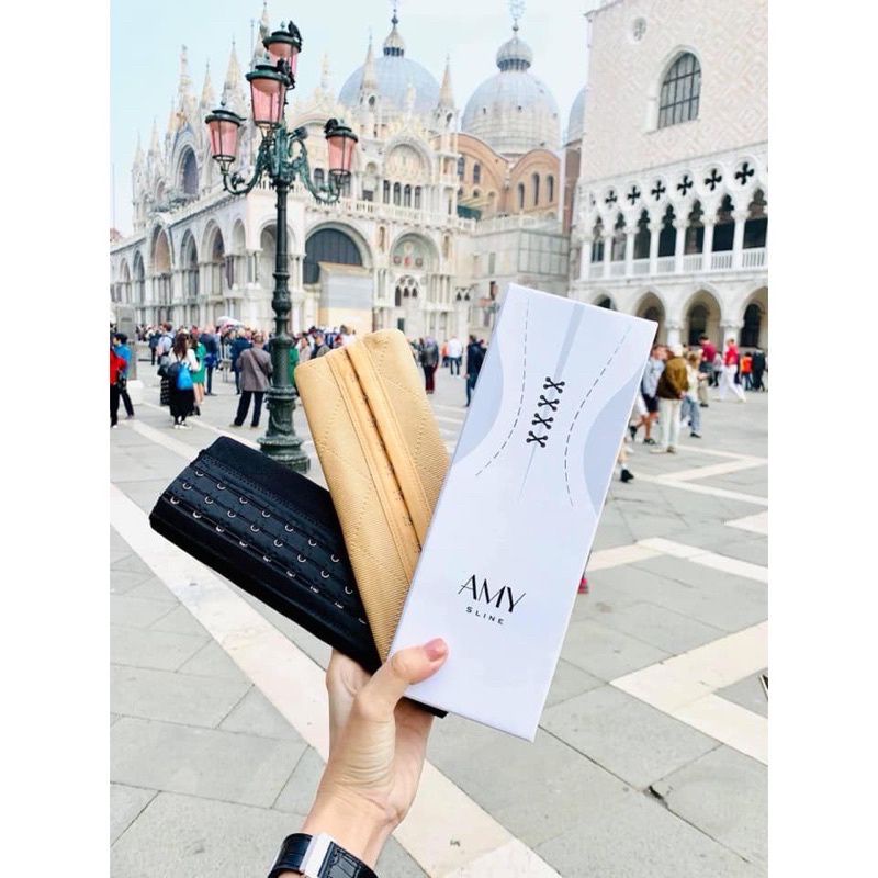 Đai siết eo - Đai nịt bụng AMYSLINE - eo thon gọn
