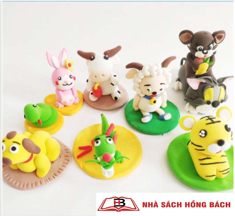 Đất sét tự khô - Đất sét trang trí gương, đồng hồ