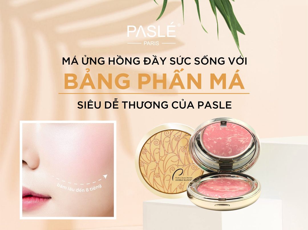 [HCM]PHẤN MÁ SIÊU MỊN - PASLÉ MARBLE BLUSHER xuất xứ Hàn Quốc
